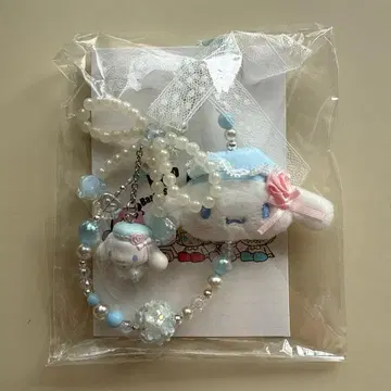 산리오 화이트 프릴 디자인 시크릿 스트랩 시나모롤 세트