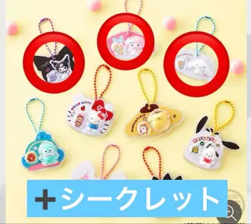 산리오 캐릭터즈 패키지 참 & 초코볼 4개 세트