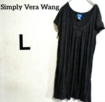 Simply Vera Wang 블랙 반팔 원피스 [ L ]