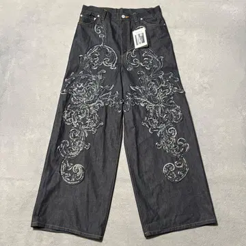 TAAKK 25SS SCULPTURE DENIM WIDE PANTS