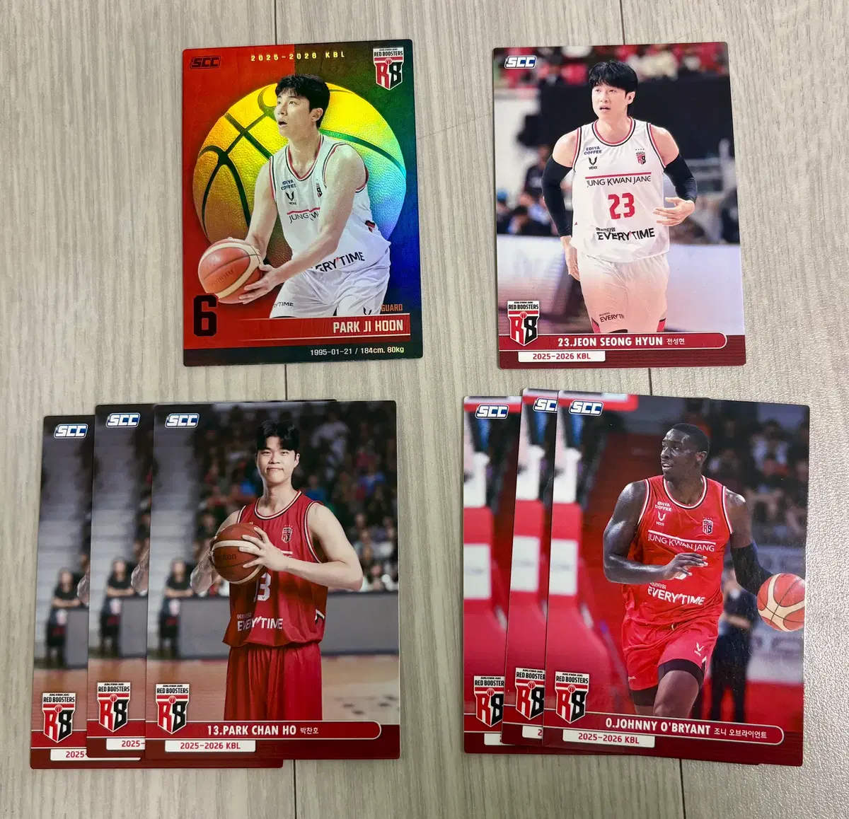 kbl 25-26 카드 정관장 박지훈 전성현 박찬호 조니오브라이언트