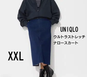새상품 [ UNIQLO ] 울트라 스트레치 내로우 스커트*데님*XXL