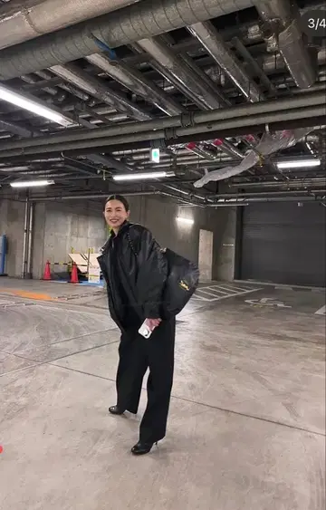 ZARA 레더 봄버 자켓