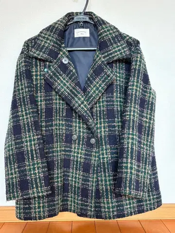 Samansa Mos2 체크 무늬 코트