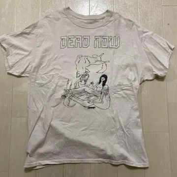 구제 의류 DEAD NOW 그래픽T셔츠 화이트