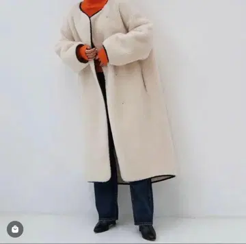 AKTE 보아 롱 코트 액트