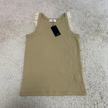베이지 프린지 탱크탑 택 포함 새상품 미사용 muller