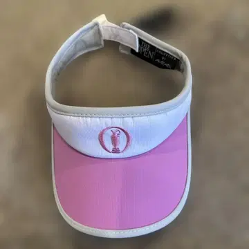 THE OPEN 핑크 화이트 바이저