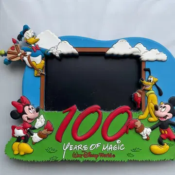 디즈니 100주년 기념 사진 프레임 마그넷