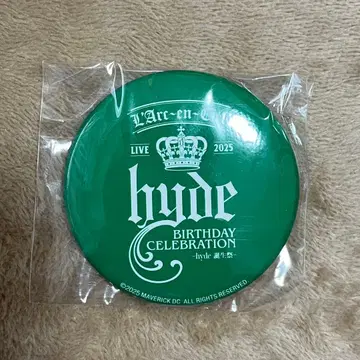 hyde 벌스데이 셀레브레이션 캔뱃지 2025