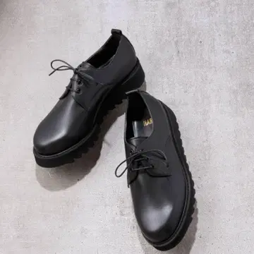 HARE 샤크 밑창 더비 슈즈 블랙 M 사이즈 블랙