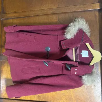 KUMIKYOKU 와인 레드 더플 코트 사이즈 2