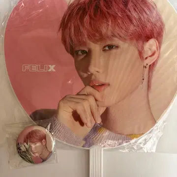 STRAY KIDS FELIX 부채 캔뱃지 세트