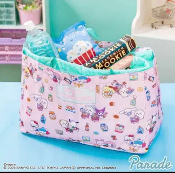 치이카와 x 산리오 캐릭터즈 레지 바스켓백 핑크 미개봉 새상품