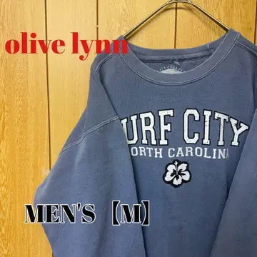 TR20 [US 수입] olivelynn 맨투맨 [남성용 M] 블루 계열