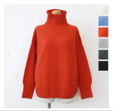 ISLAND TIDES 아일랜드타이드 하이넥 니트 오렌지 34