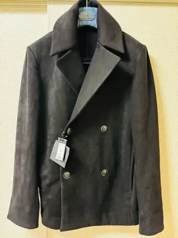 디자인웍스 더블 브레스트 피 코트