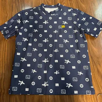 라웃 마우스 네이비 패턴 무늬 셔츠 XL 드라이