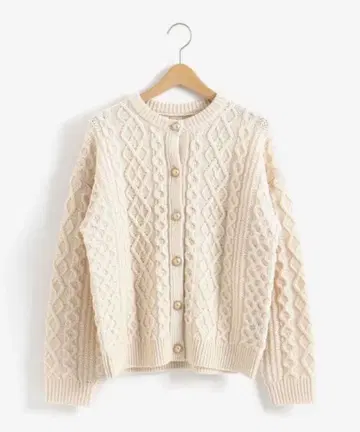 마린프랑세즈 케이블 니트 가디건 아란 니트 NIMES MUJI