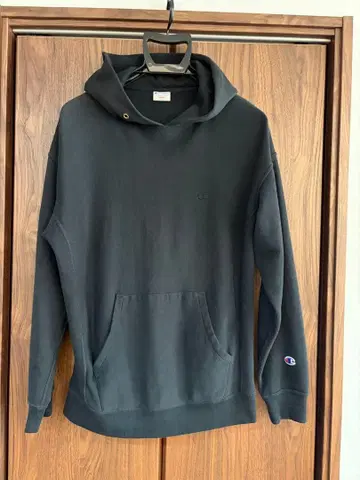 Champion Reverse Weave 후드티 블랙 S