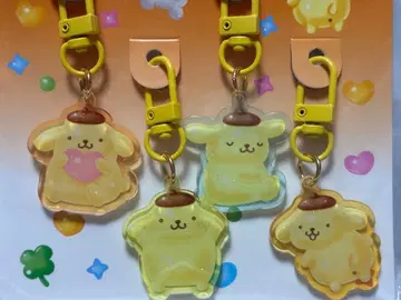 산리오 아크릴 키 참 폼폼푸딩 아크릴 키 참