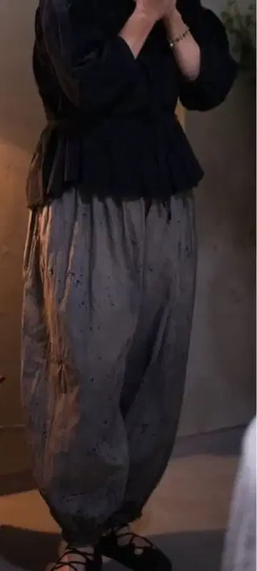 미사용 인기 작가님 syuyu4715 cotton silk pants