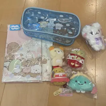 스미코구라시 포카톤탄 등 캐릭터 굿즈 봉제 인형 8점 세트