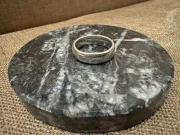 실버 925 심플 갑환 반지