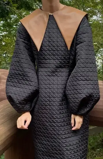 perna 리버서블 인조 가죽 탈부착 카라