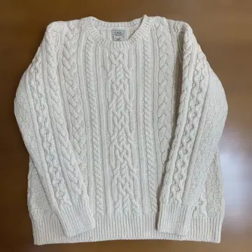 L.L.Bean 엘엘빈 케이블 니트 스웨터 아일랜드제 L-R