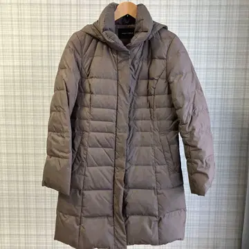 후드 부착 다운 롱 코트 카키 11호