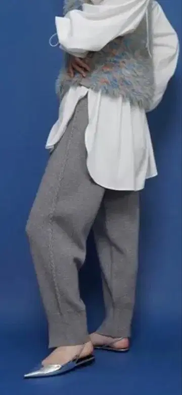 cyan tokyo 케이블 니트 조거 팬츠 블랙 chignon