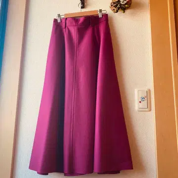 IENA 롱 플레어 스커트 핑크 퍼플