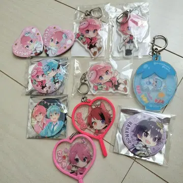 스토푸리 사토미 코론 나나모리 리이누 아크릴 키링 배지 하트형