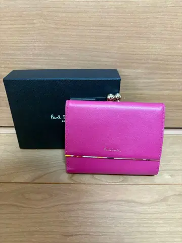 폴 스미스 핑크 3단 폴더형 지갑