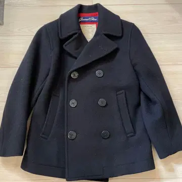 네이비 울 피 코트 한정판