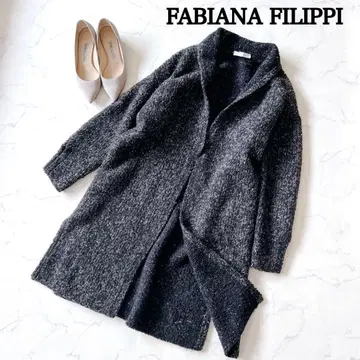 파비아나 필리피 니트 롱 코트 니트 코트 이탈리아제