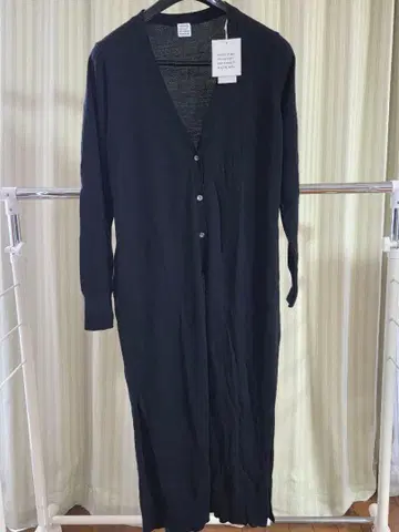 [ 1/2까지 판매 ] 울 100% 블랙 롱 가디건 M 사이즈