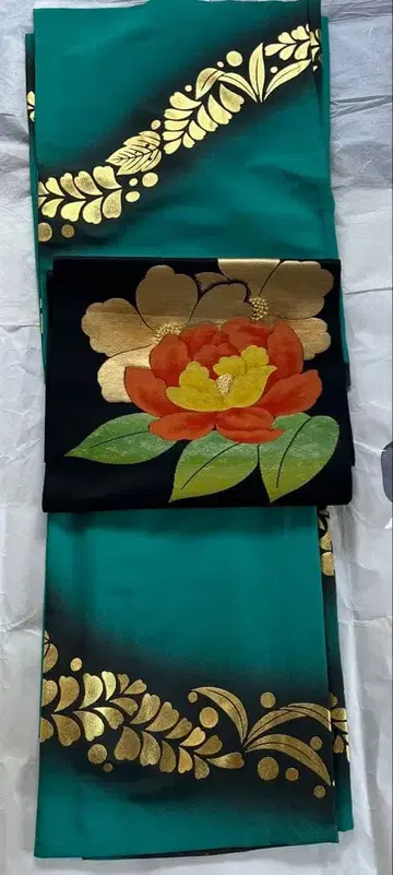 기모노 세탁 가능한 기모노 츠케사게 나고야 오비 세트 단의 무대 의상