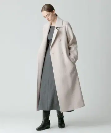 스플릿 래글런 롱 코트