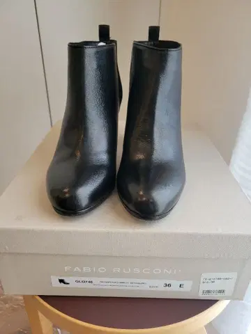 [새상품] FABIO RUSCONI 블랙 부티 36