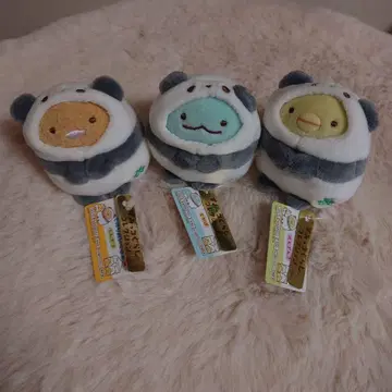 스미코구라시 테노리 봉제 인형 팬더 3개 세트 샵 한정판