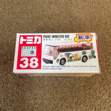 No.38 포켓몬 버스 빨간색 로고 신차 씰 포함 미사용 절판 1대