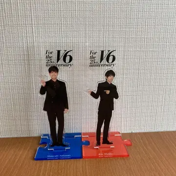 새상품급 V6 아크릴 스탠드 사카모토 마사유키 미야케 켄 묶음 판매
