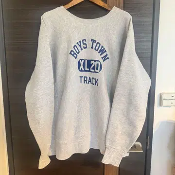 70년대 챔피온 리버스 위브 단색 택 골드 컬러 오리지널 XL