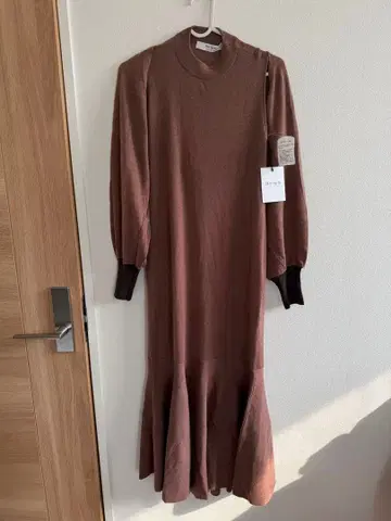 택 포함 새상품 Her lip to 니트 원피스 브라운 롱