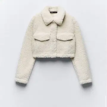 ZARA 크롭 페이크 보아 자켓