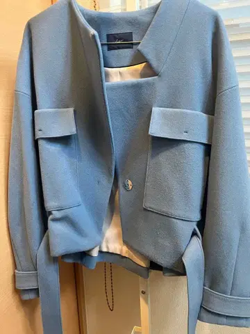 soffitto 스카이블루 자켓풍 코트