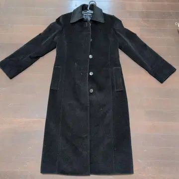 ANNE KLEIN 블랙 롱 코트