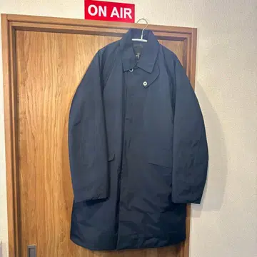 DESCENTE 스텐칼라 다운 코트 네이비